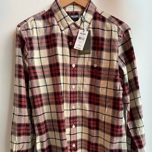 NWT Todd Snyder Portuguese Flannel Red and Black Plaid